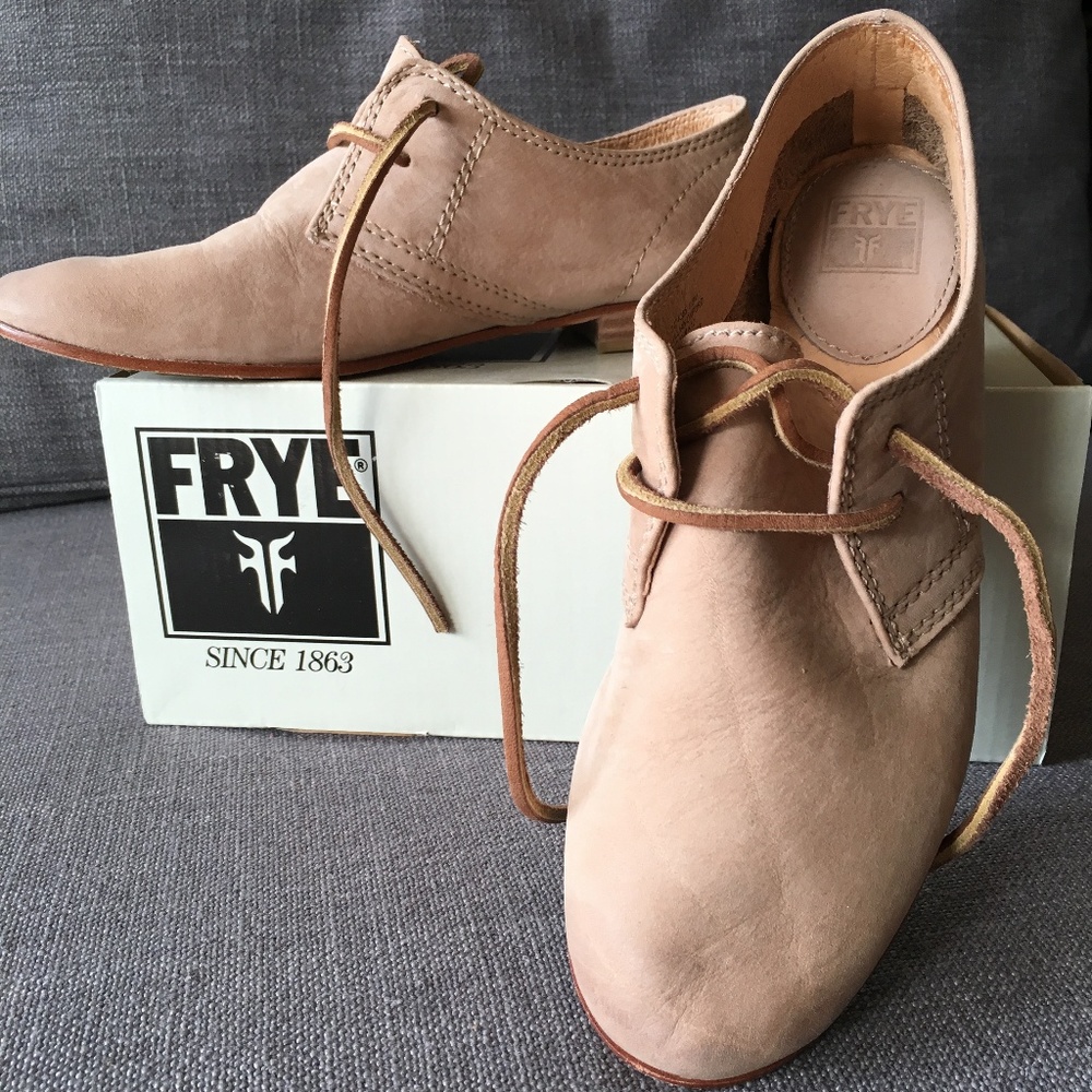 Frye Leather Jillian Oxford Tan 6.5